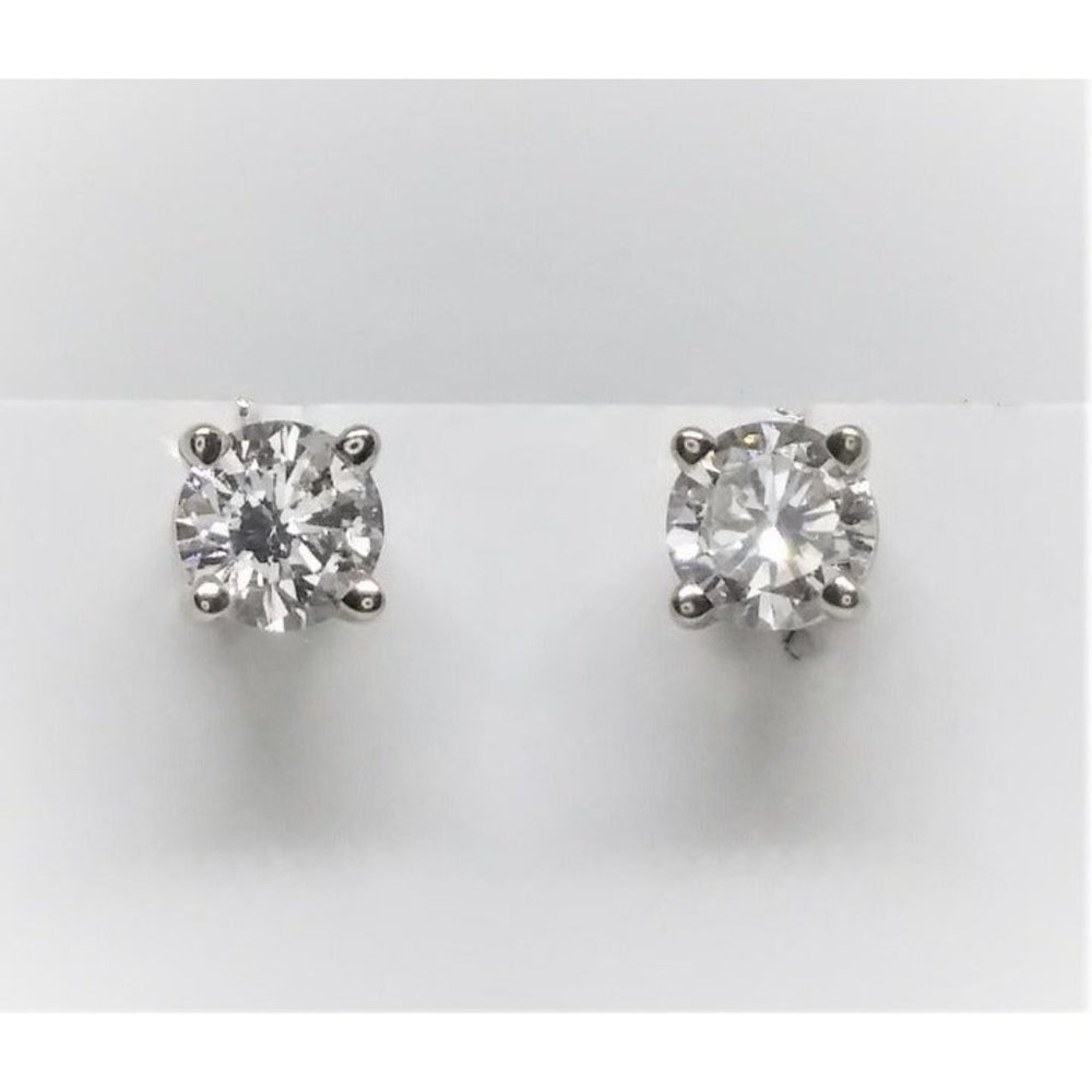 Genuine Diamond Stud Earrings (.50ctw)